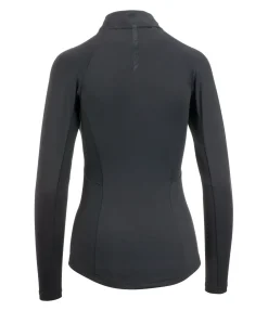 Felix Bühler T-shirt technique à manches longues zippé Sofie noir