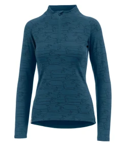 STEEDS T-shirt technique à manches longues Pria II bleu sarcelle Clearance