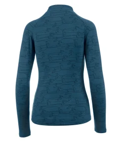 STEEDS T-shirt technique à manches longues Pria II bleu sarcelle Clearance