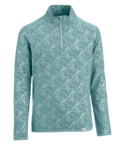 STEEDS T-shirt technique à manches longues en stretch enfant Xena bleu atlantique Outlet