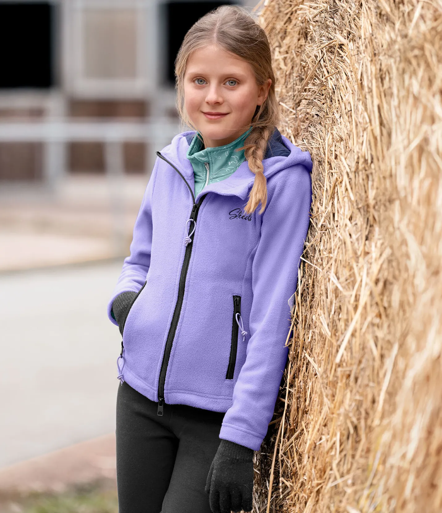STEEDS T-shirt technique à manches longues en stretch enfant Xena bleu atlantique Outlet