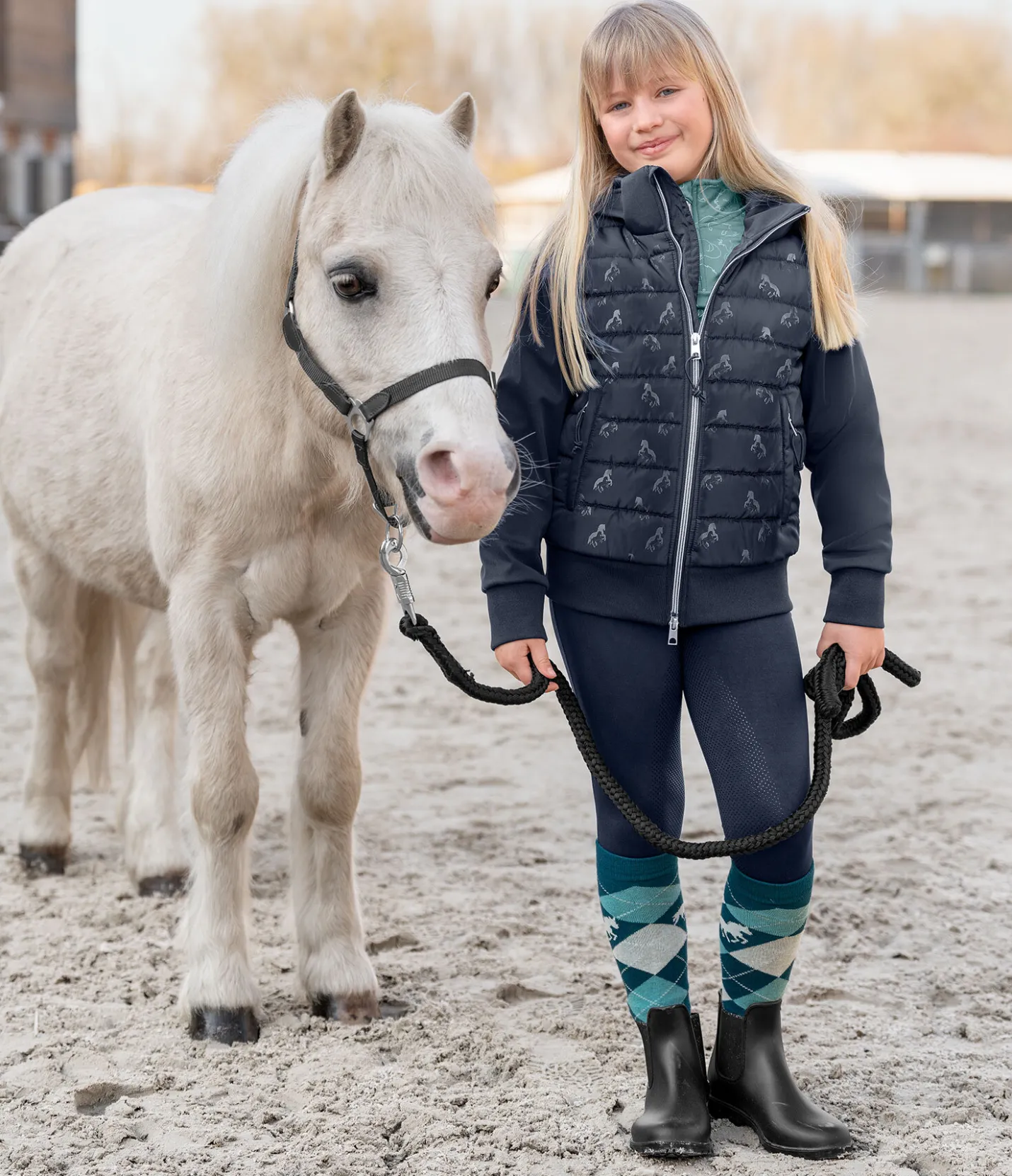 STEEDS T-shirt technique à manches longues en stretch enfant Xena bleu atlantique Outlet