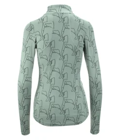 FENGUR T-shirt technique à manches longues Asta eucalyptus