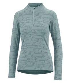 STEEDS T-shirt technique à manches longues Pria II vert océan