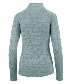 STEEDS T-shirt technique à manches longues Pria II vert océan
