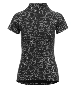 STEEDS T-shirt technique à manches courtes Maya noir Sale