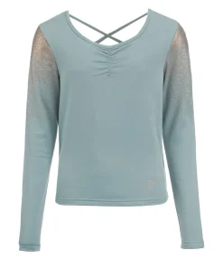 Volti by STEEDS T-shirt technique à manches longues enfant et ado Icy vert océan Discount