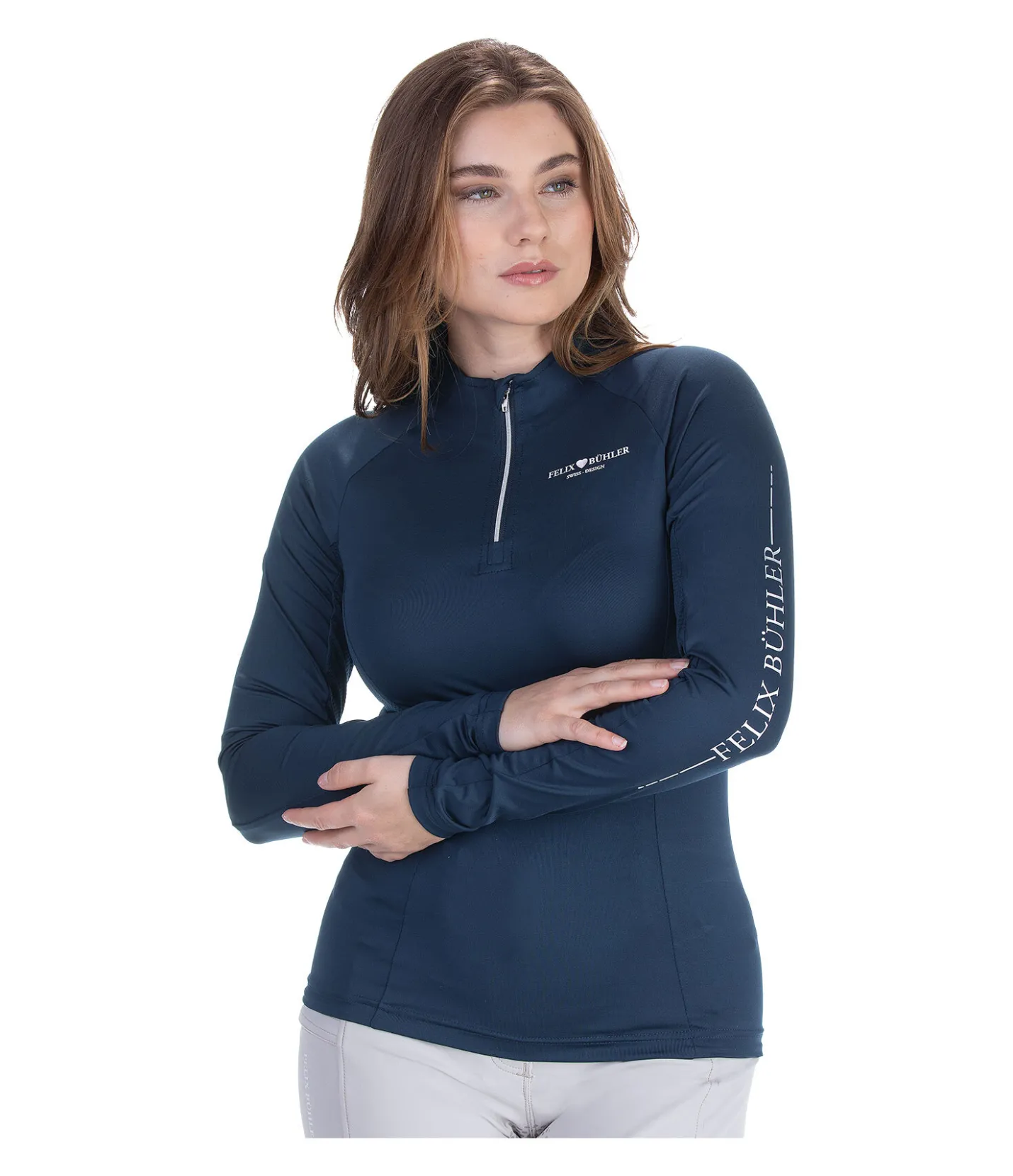 Felix Bühler T-shirt technique à manches longues Lara navy