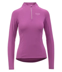Felix Bühler T-shirt technique à manches longues zippé Sofie rose florale Hot