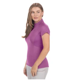 Felix Bühler T-shirt technique à zip Lola rose florale