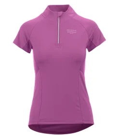 Felix Bühler T-shirt technique à zip Lola rose florale