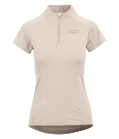Felix Bühler T-shirt technique à zip Lola champagne New