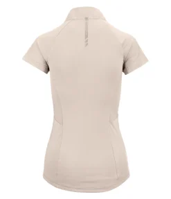 Felix Bühler T-shirt technique à zip Lola champagne New
