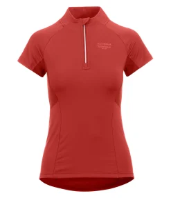 Felix Bühler T-shirt technique à zip Lola gingembre orange Best
