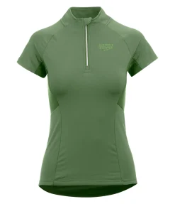 Felix Bühler T-shirt technique à zip Lola vert jasmin Hot