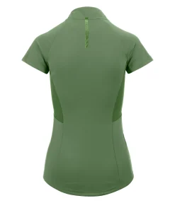 Felix Bühler T-shirt technique à zip Lola vert jasmin Hot