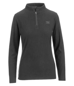 EQUESTRIAN WORK WEAR T-shirt technique côtelé Cosy noir Hot