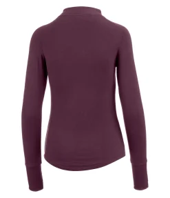 FENGUR T-shirt technique en bambou Sjana mauve bordeaux Discount