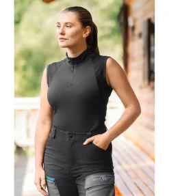 EQUESTRIAN WORK WEAR T-shirt technique sans manches noir Outlet