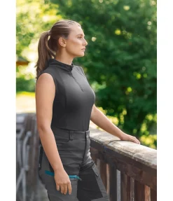 EQUESTRIAN WORK WEAR T-shirt technique sans manches noir Outlet