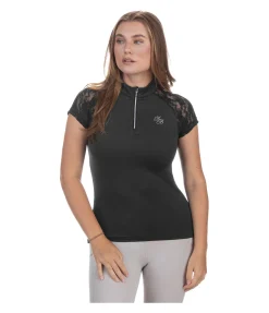 Felix Bühler T-shirt technique zippé Christine noir Discount