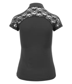 Felix Bühler T-shirt technique zippé Christine noir Discount