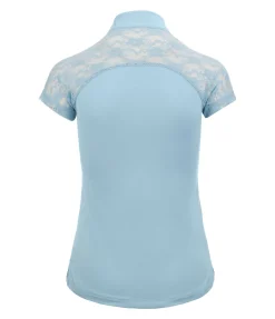 Felix Bühler T-shirt technique zippé Christine bleu pastel Clearance