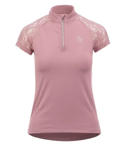Felix Bühler T-shirt technique zippé Christine rose poudré Best