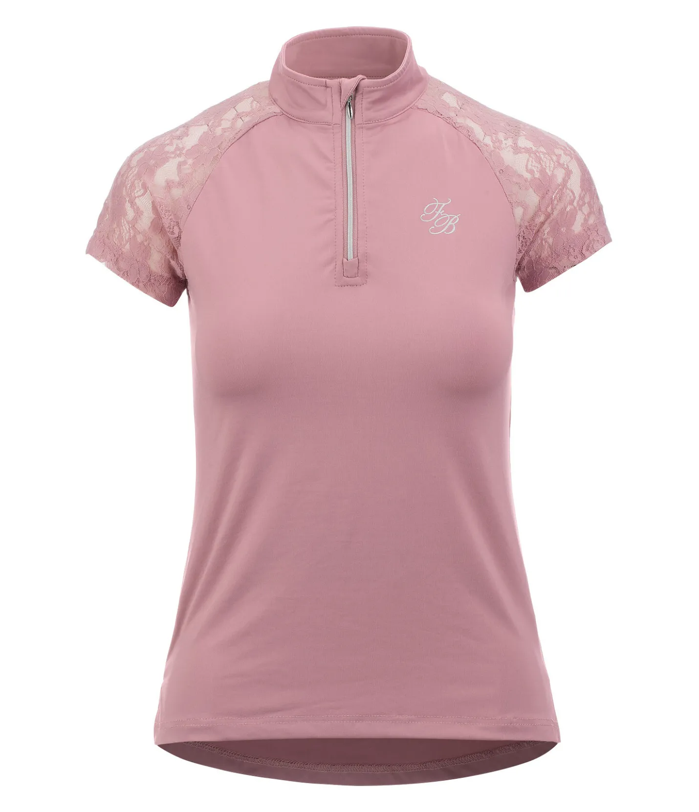 Felix Bühler T-shirt technique zippé Christine rose poudré Best