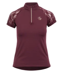 Felix Bühler T-shirt technique zippé Christine acajou Clearance