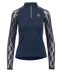 Felix Bühler T-shirt technique zippé à manches longues Sanne navy Clearance