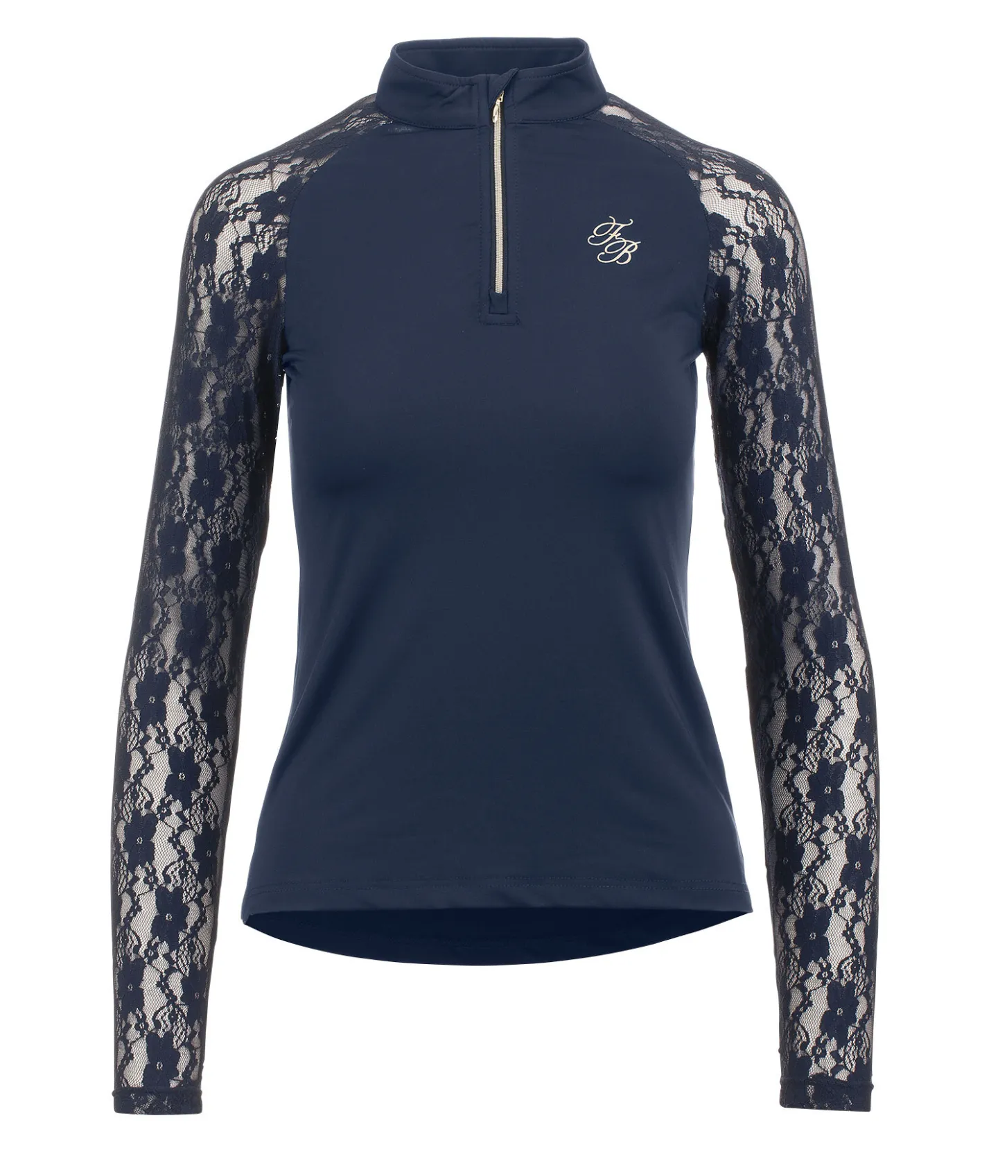 Felix Bühler T-shirt technique zippé à manches longues Sanne navy Clearance