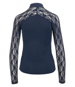 Felix Bühler T-shirt technique zippé à manches longues Sanne navy Clearance