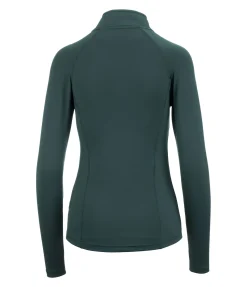 STEEDS T-shirt technique zippé à manches longues Lea thé vert
