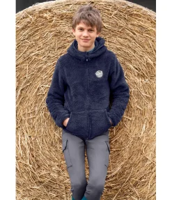 STEEDS Veste à capuche en polaire Teddy enfant Irma marine New