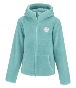 STEEDS Veste à capuche en polaire Teddy enfant Irma bleu lagune