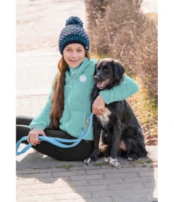 STEEDS Veste à capuche en polaire Teddy enfant Irma bleu lagune