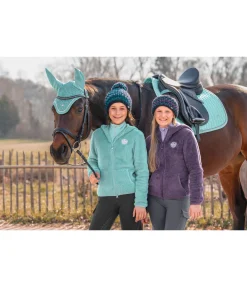 STEEDS Veste à capuche en polaire Teddy enfant Irma bleu lagune