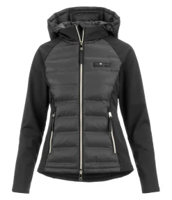 Felix Bühler Veste bi-matière à capuche Jolie noir Best