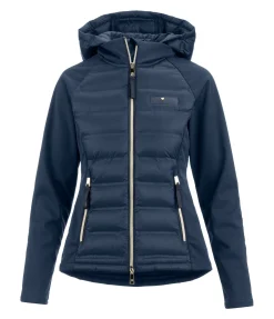 Felix Bühler Veste bi-matière à capuche Jolie navy Hot