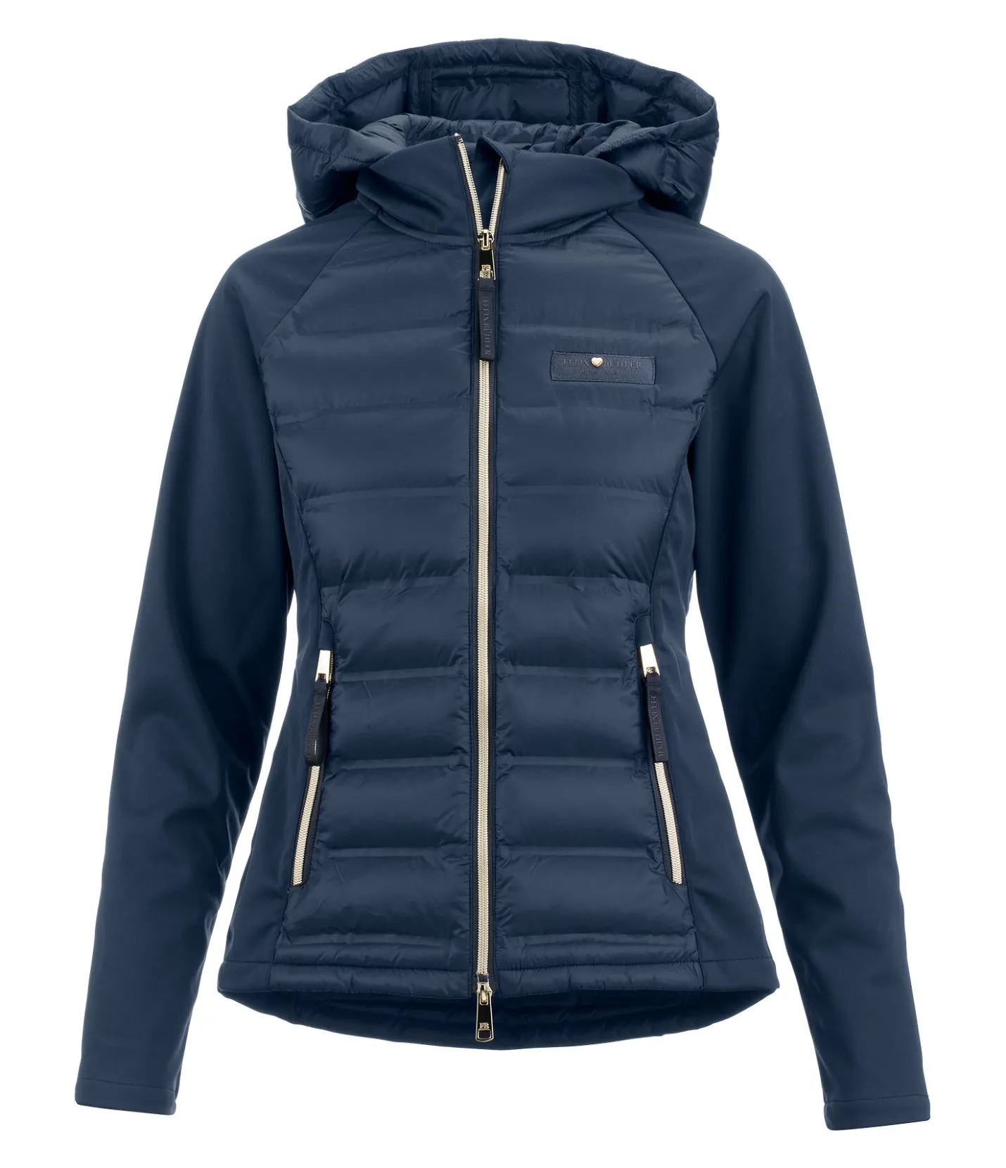 Felix Bühler Veste bi-matière à capuche Jolie navy Hot