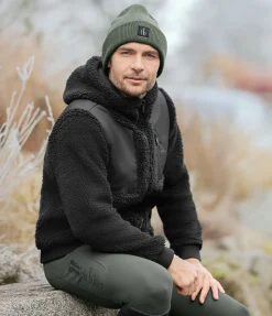 Felix Bühler Veste bi-matière avec polaire Teddy homme Ottawa noir Best