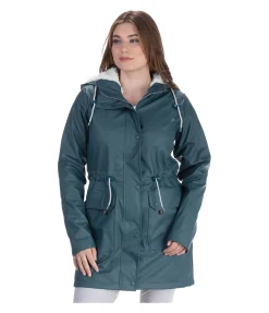 STEEDS Veste de pluie en polaire Teddy Stella II pétrole Online