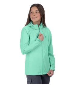 STEEDS Veste de pluie technique enfant Pina aqua menthe Hot