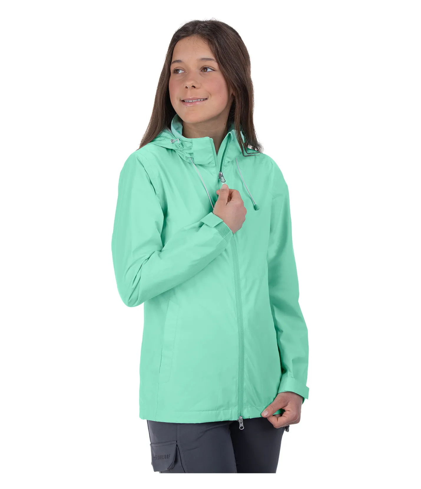 STEEDS Veste de pluie technique enfant Pina aqua menthe Hot