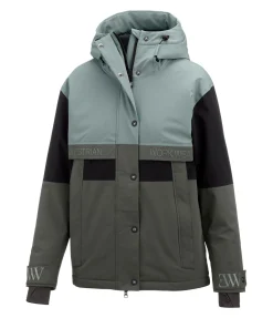 EQUESTRIAN WORK WEAR Veste d'extérieur d'hiver à capuche forêt Sale