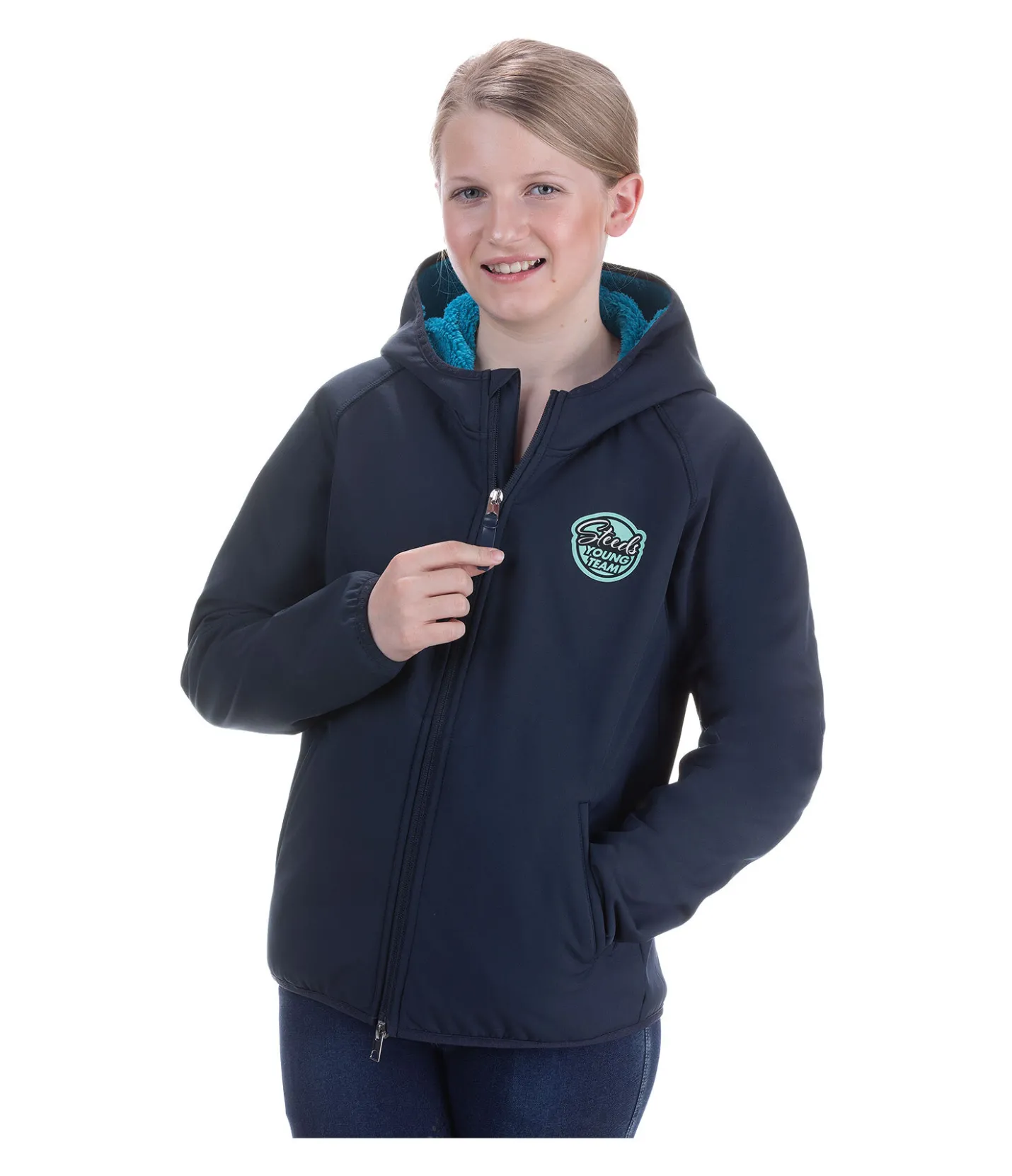 STEEDS Veste d'hiver softshell enfant Carat marine Hot