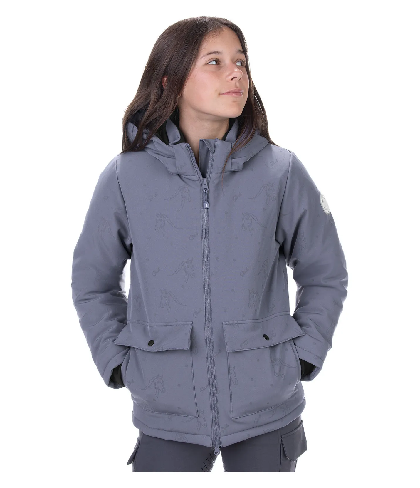 STEEDS Veste d'hiver softshell enfant Janice bleu arctique Outlet