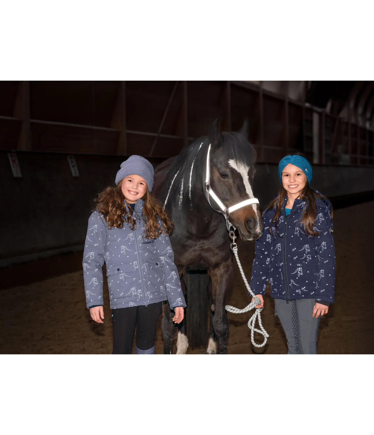 STEEDS Veste d'hiver softshell enfant Janice bleu arctique Outlet