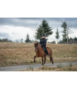 FENGUR Veste d'équitation à capuche hiver Elgur noir